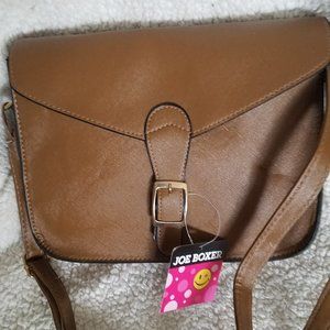 Joe Boxer NWT British Tan Vinyl Purse